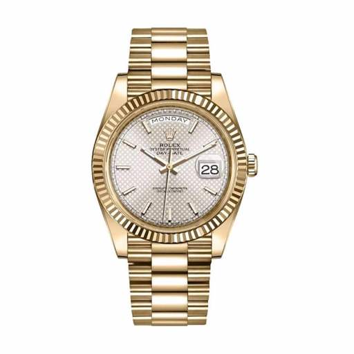 Rolex Day-Date 228238-0004 “Diagonal Silver” Premium Duplicate