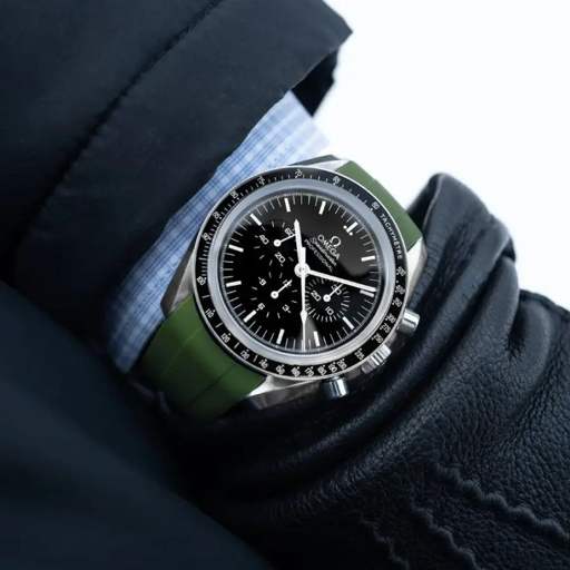 Omega – Speedmaster –  Rubber Strap – Green - photo 3