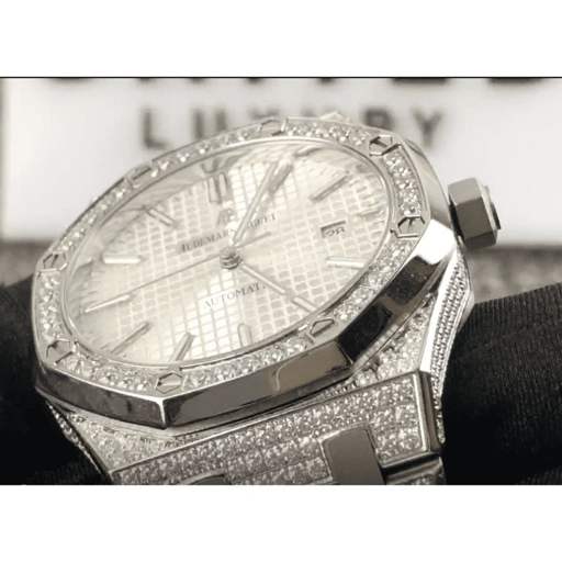 Audemars Piguet Royal Oak 15400 “Iced Out” Super Clone Perfect Clone Quality - photo 4