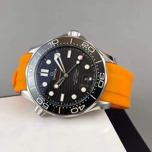 Omega – Seamaster – Rubber Strap – Orange - photo 2
