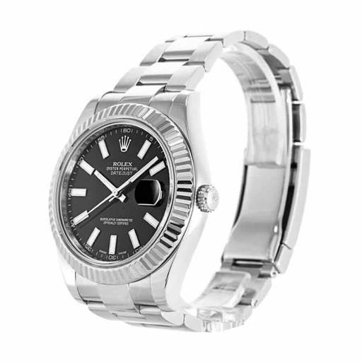 Rolex Datejust 116334BKSO Automatic “Black Dial” Replica 1:1 - photo 2