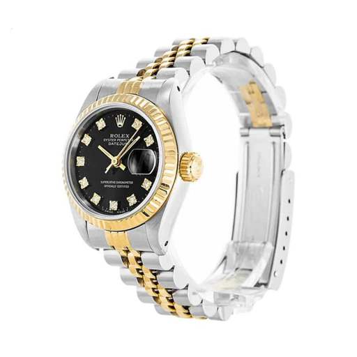 Rolex Datejust 69173 Lady Diamond Black Dial Premium Replica 1:1 - photo 2