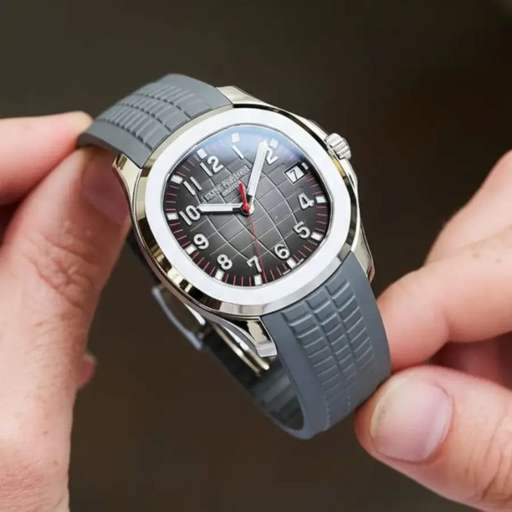 Patek Philippe – Aquanaut –  Rubber Strap – Curved – Grey - photo 2