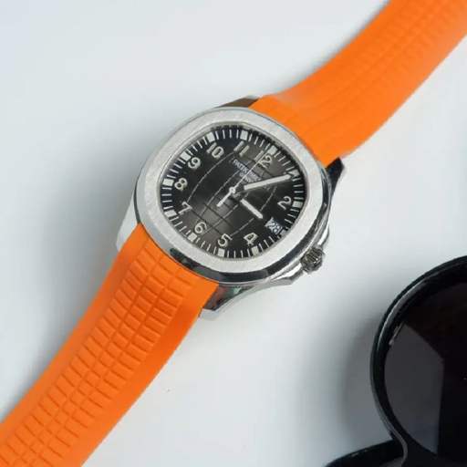 Patek Philippe – Aquanaut –  Rubber Strap – Curved – Orange - photo 2