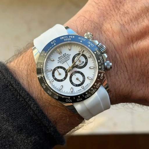 Rolex – Daytona –  Rubber Strap – White - photo 3