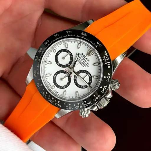 Rolex – Daytona –  Rubber Strap – Orange - photo 2