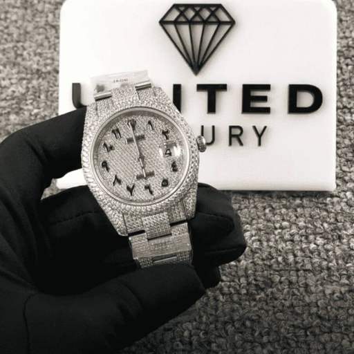 Rolex Datejust 126300 “Iced Out Arabic Dial” Super Clone Quality - photo 2