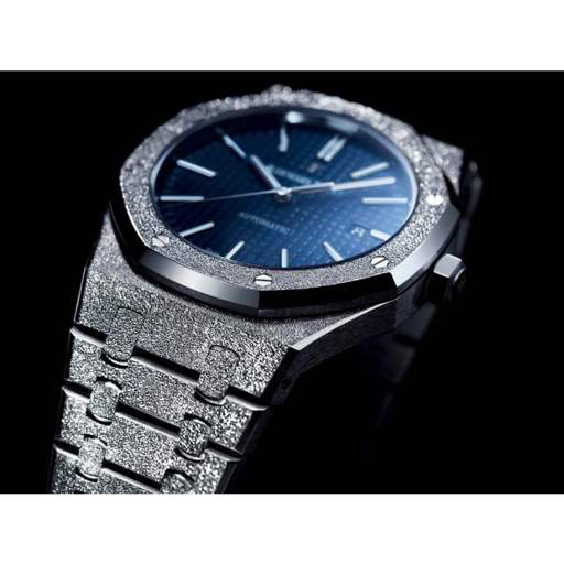 Audemars Piguet Royal Oak 67653BC.GG.1263BC.02 “Frosted” Blue Dial Collector’s Clone 1:1 - photo 3