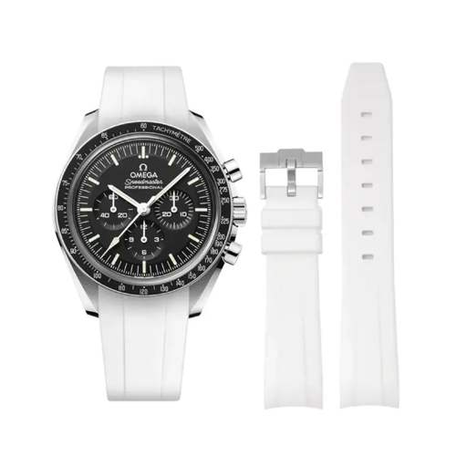 Omega – Speedmaster –  Rubber Strap – White