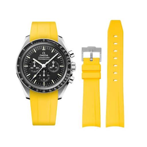Omega – Speedmaster –  Rubber Strap – Yellow