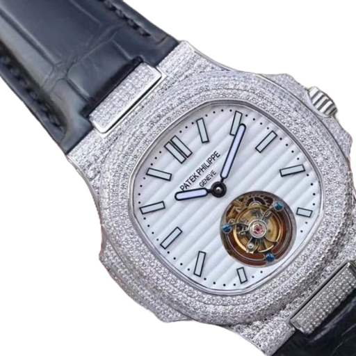 Patek Philippe Nautilus 5711 Tourbillon “Jumbo” White Dial Near Original Replica - photo 2