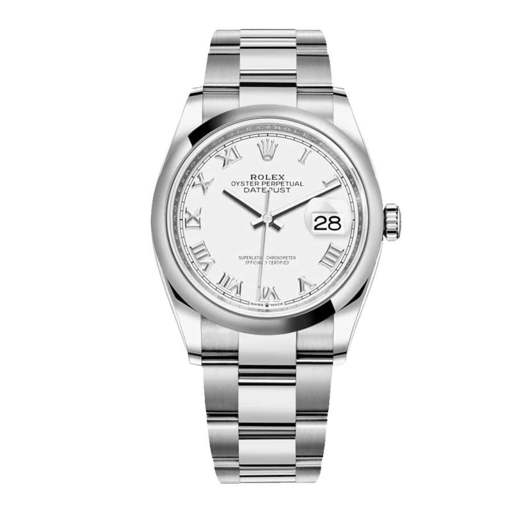 Rolex Datejust 126200 “White Dial Smooth Bezel” Top Grade Clone 1:1
