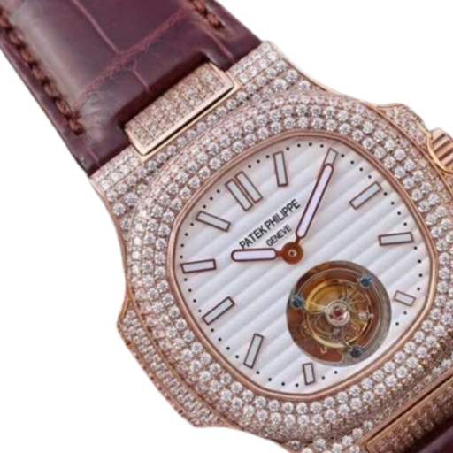Patek Philippe Nautilus 5711 Tourbillon “Jumbo” Rose Gold Top Grade Clone 1:1 - photo 3