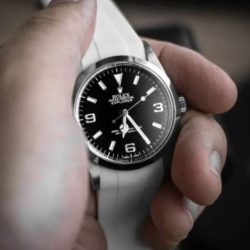 Rolex – Explorer I –  Rubber Strap – White - photo 2