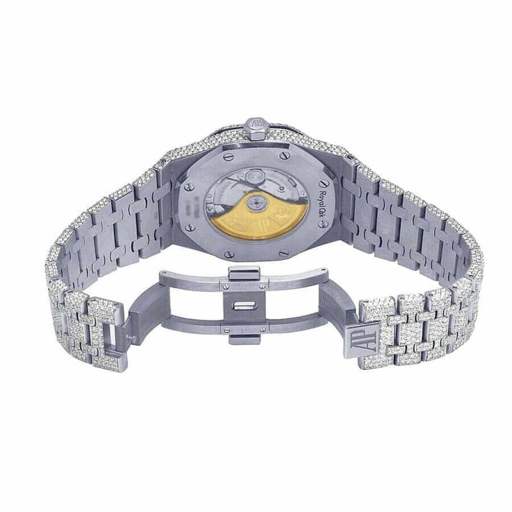Audemars Piguet Royal Oak “Iced Out” 15400ST.OO.1220ST.02 Authentic Replica Edition - photo 3