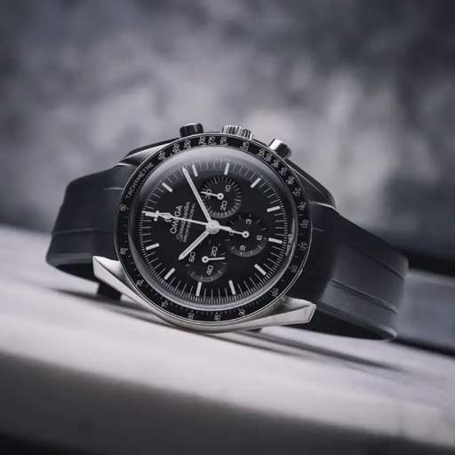 Omega – Speedmaster –  Rubber Strap – Black - photo 3