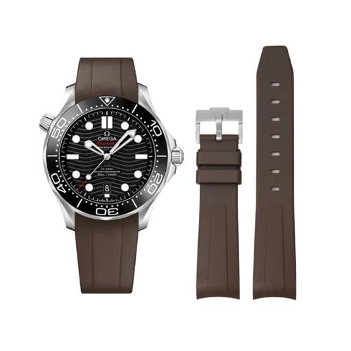 Omega – Seamaster –  Rubber Strap – Brown