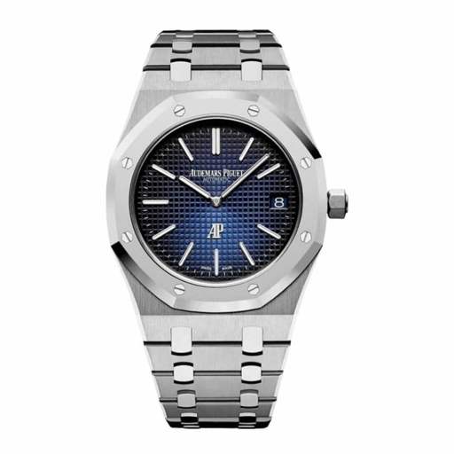 Audemars Piguet Royal Oak “Jumbo” Extra-Thin 16202ST “Blue Dial” Masterpiece Replica