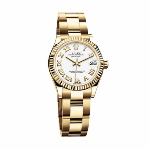 Rolex Datejust 278278 Yellow Gold Fluted Bezel Top Replica 1:1 - photo 2