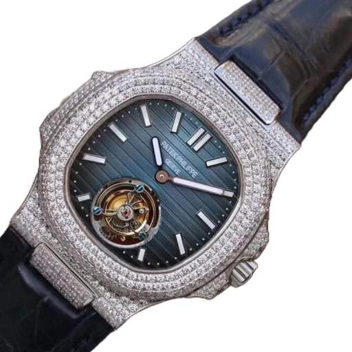 Patek Philippe Nautilus 5711 Tourbillon “Jumbo” Blue Dial Super Accurate Clone - photo 3