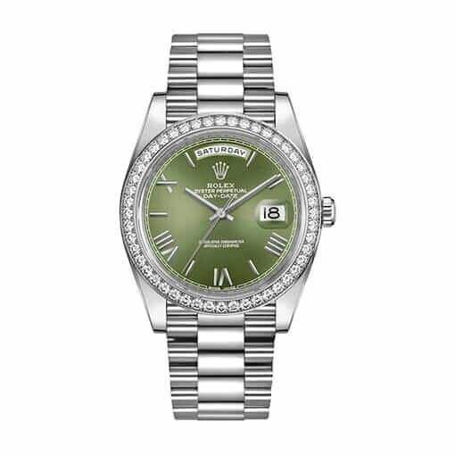 Rolex Day-Date 228238 “Olive Green” Mirror Replica 1:1