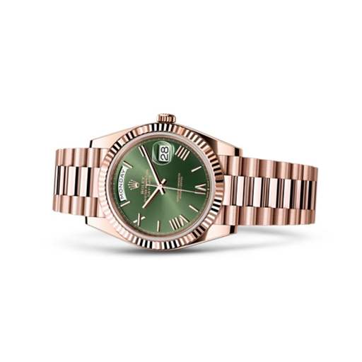 Rolex Day-Date 228235 “Everose Green Roman Dial” True to Original Copy - photo 3
