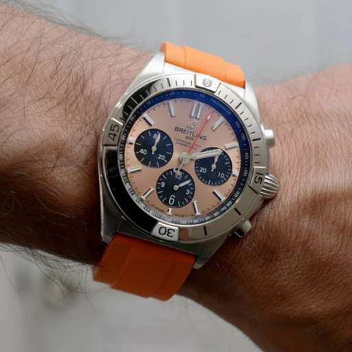 Breitling – Chronomat –  Rubber Strap – Orange - photo 2