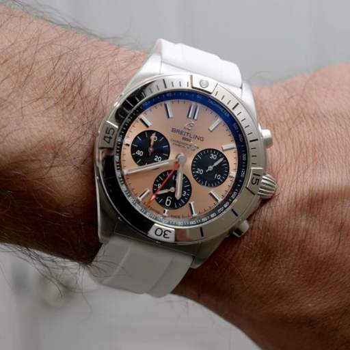Breitling – Chronomat –  Rubber Strap – White - photo 2