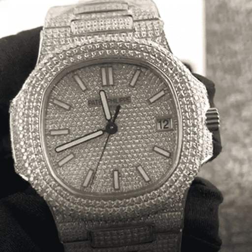 Patek Philippe Nautilus “Iced Out” 5719/10G Authentic Copy 1:1 - photo 2