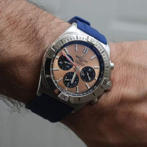 Breitling – Chronomat –  Rubber Strap – Blue - photo 2