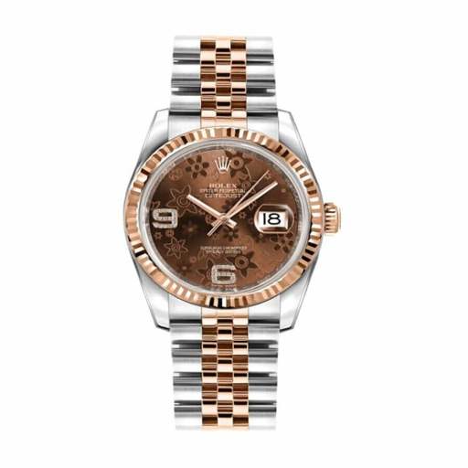 Rolex Datejust 116231-0105 “Chocolate Floral Dial” Ultra Clone 1:1