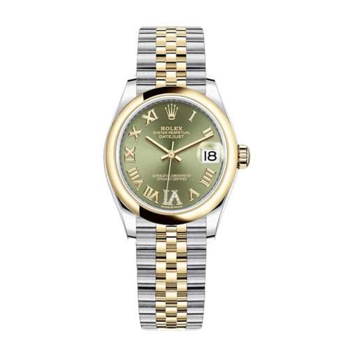 Rolex Datejust 278243-0016 Yellow Gold & Green Dial Replica