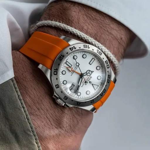 Rolex – Explorer II –  Rubber Strap – Orange - photo 3