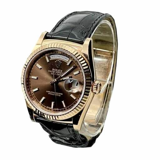 Rolex Day-Date 128238 “Black Leather” Super Accurate Clone - photo 2