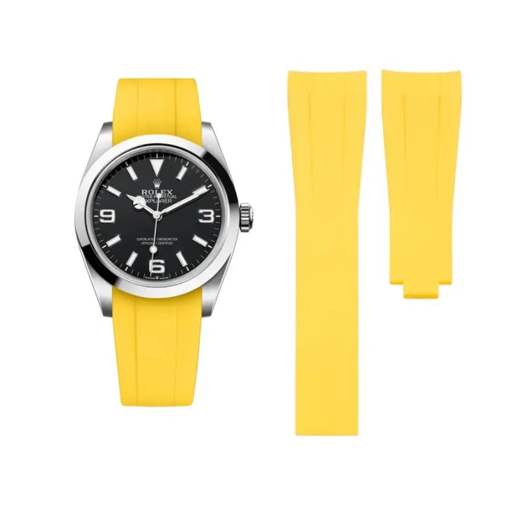 Rolex – Explorer I –  Rubber Strap – Yellow