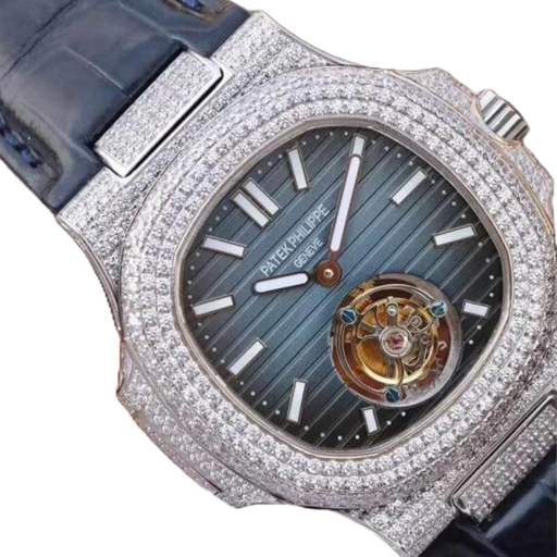 Patek Philippe Nautilus 5711 Tourbillon “Jumbo” Blue Dial Super Accurate Clone - photo 2