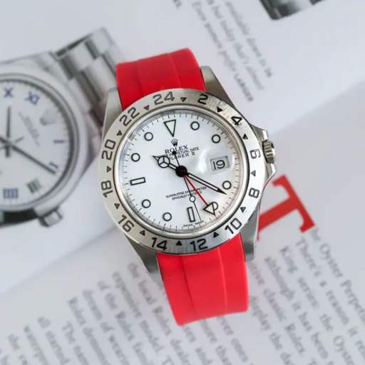 Rolex – Explorer II –  Rubber Strap – Red - photo 2
