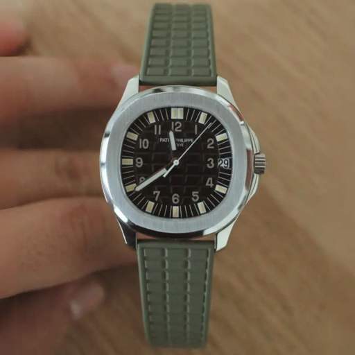Patek Philippe – Aquanaut –  Rubber Strap – Straight – Green - photo 2
