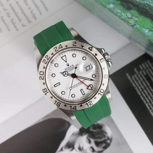 Rolex – Explorer II –  Rubber Strap – Green - photo 2
