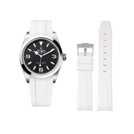 Rolex – Explorer I –  Rubber Strap – White