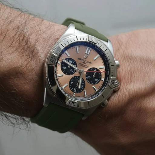 Breitling – Chronomat –  Rubber Strap – Green - photo 2