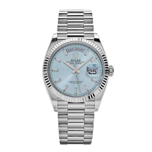 Rolex Day-Date 128236 “Ice Blue Grooved” Super Clone Quality
