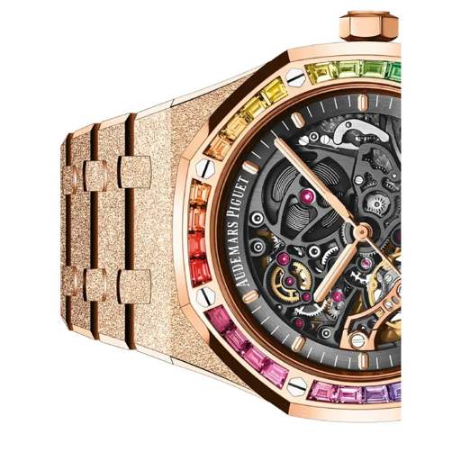 Audemars Piguet Royal Oak 15412OR.YG.1224OR.01-B “Rainbow” Master Replica 1:1 - photo 5
