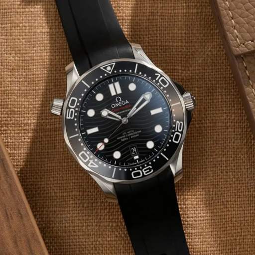 Omega – Seamaster –  Rubber Strap – Black - photo 3