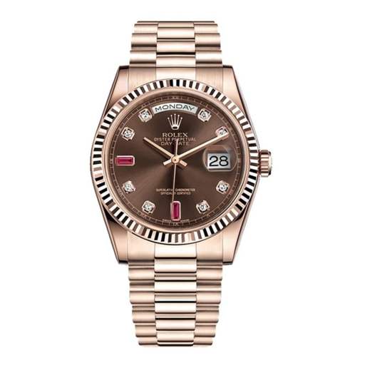 Rolex Day-Date 128235 “Chocolate Dial” Top Grade Clone 1:1
