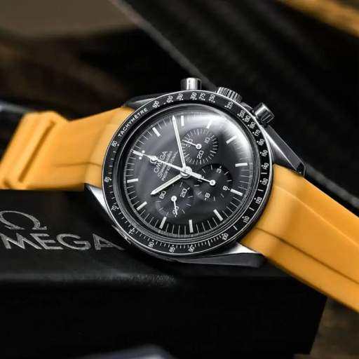 Omega – Speedmaster –  Rubber Strap – Yellow - photo 3