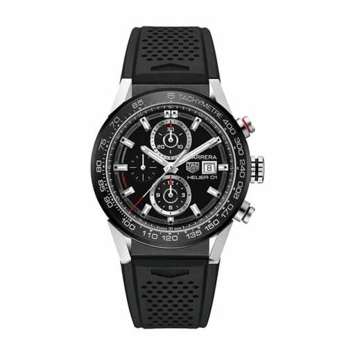 TAG Heuer Carrera Chronograph CBN2A1B.BA0643 “Black Rubber” Deluxe Copy Quality