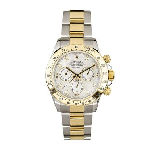 Rolex Daytona Two-Tone 116523 “White Dial” Authentic Super Replica