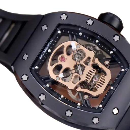 Richard Mille RM 52-01 Tourbillon “Skull” Rose Gold Luxury Clone Quality - photo 2