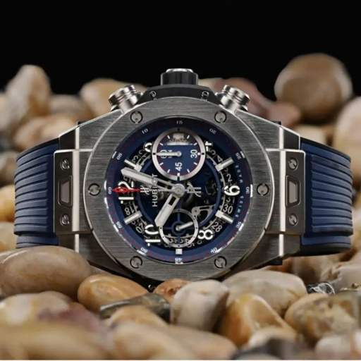 Hublot – Big Bang Unico – Rubber Strap – Blue - photo 2